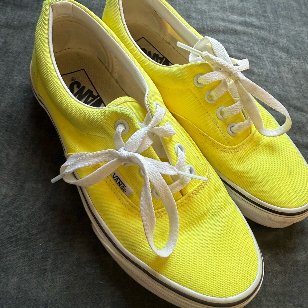 Vans Bright Yellow Canvas Shoes